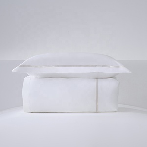 Đơn Giản Trắng Duvet Bìa <span class=keywords><strong>Comforter</strong></span> Bộ Sang Trọng Bộ Đồ Giường Bộ 100% Bông Tấm Ga Giường Bộ Đồ Giường - Product Image 4