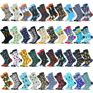 Calcetines Personalizados al por Mayor con Logotipo, Calcetines Divertidos de Algodón con Estampado de Patrones Locos, Calcetines de Dibujos Animados para <span class=keywords><strong>Hombre</strong></span> y Mujer - Product Image 1
