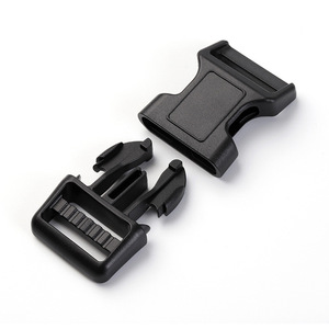 Side Release Buckle 32mm Black Plastic Durable For Bags <b>Backpacks</b> Helmet <b>Straps</b> - Product Image 1