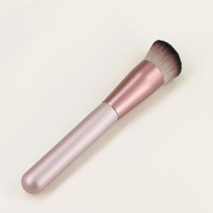 Brocha de maquillaje de alta calidad, personalizada, vegana, base única líquida, parte superior plana, <span class=keywords><strong>Kabuki</strong></span>, Etiqueta Privada - Product Image 2
