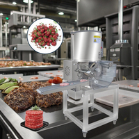 Machine automatique de fabrication de grosses croquettes de poulet 220V Falafel Viande Escalopes Forme de tarte Production Moteur manuel