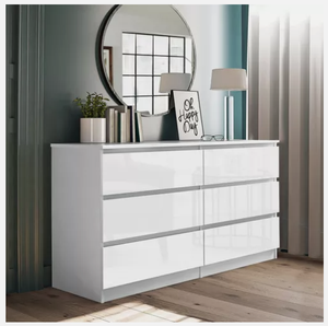 Cajonera <span class=keywords><strong>de</strong></span> alto brillo, mesita <span class=keywords><strong>de</strong></span> <span class=keywords><strong>noche</strong></span> ancha alta, muebles <span class=keywords><strong>de</strong></span> dormitorio, cajonera <span class=keywords><strong>de</strong></span> brillo negro - Product Image 1