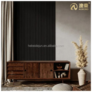 Aisladores de sonido de fácil instalación, decoración del hogar, pegatinas de pared de lujo, 3 lados, Natural chapa de madera, listones de madera, Panel de pared - Product Image 4