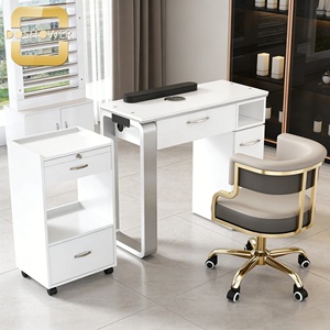 Tavolo da Manicure Moderno con Aspiratore, Tavolo Professionale per Manicure, Arredamento per Spa e Salone, Strumento per <span class=keywords><strong>Nail</strong></span> Art e <span class=keywords><strong>Studio</strong></span> - Product Image 3