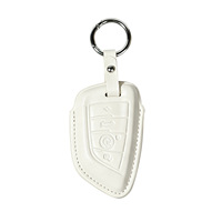 Porte-clés de voiture de luxe en cuir pour les séries 1/3/5/7 530 F48 X1-X6, résistant aux rayures et léger - KUNASI