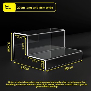 <strong>Acrylic</strong> <strong>Display</strong> <strong>Rack</strong> Support Customized Layers Transparent <strong>Acrylic</strong> Ladder Storage <strong>Rack</strong> For Goods <strong>Display</strong> - Product Image 6