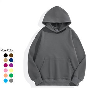 Sudaderas con Capucha de Algodón, Gruesas, de Felpa, Pesadas, Extra Grandes, con Estampado Personalizado, Logotipo, Sudaderas con Capucha y Camisetas para Hombre - Product Image 5