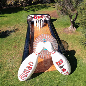 Juego de Bolos Inflable Gigante para Exteriores, Divertido Juego de Bolos con Bola Zorb Inflable, Precio de Fábrica - Product Image 1