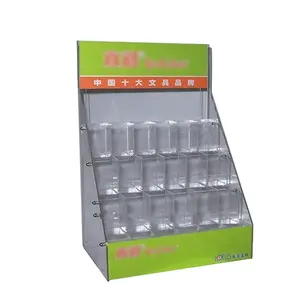 Custom Supermarkt Teller Top Acryl Pen Display Stand Briefpapier Display Rack Potlood Display Case