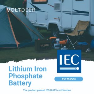 Wholesale Voltdeer Lithium Iron Battery Pack High Capacity 12.8V 100Ah 4000 Cycles Use 12v rechargeable battery - Product Image 4