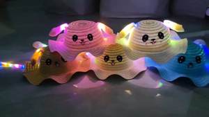 Sombrero rosa azul marrón <span class=keywords><strong>Pikachu</strong></span> <span class=keywords><strong>orejas</strong></span> móviles sombrero <span class=keywords><strong>de</strong></span> conejo niños niñas verano cubo sombrero Kawaii padres hombres mujeres sombrero para el sol - Product Image 6