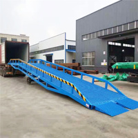 Rampe de quai mobile hydraulique certifiée CE, prix d'usine, rampe de chargement portable pour le chargement et le déchargement de camions conteneurs