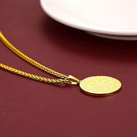 Colliers runiques nordiques vintage pour hommes, acier inoxydable, runes nordiques, bijoux vikings, pendentif païen Elder Futhark, amulette, talisman