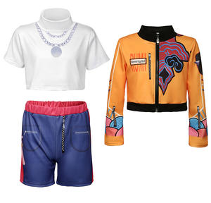 Kostum <span class=keywords><strong>Halloween</strong></span> Black Gold Group KPOP Demon Hunter, Pakaian Penyanyi Pop, Set Cosplay Anime, Set Pertunjukan Wanita, Karnaval - Product Image 4