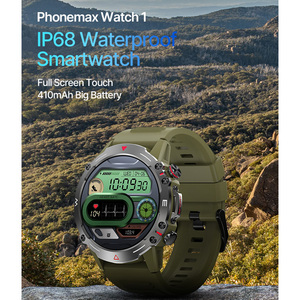 Montre connectée tendance Phonemax 2023 OEM pour hommes, écran tactile complet, étanche, appels Bluetooth, téléphone Android, application Fitcloudpro - 1ère montre - Product Image 3