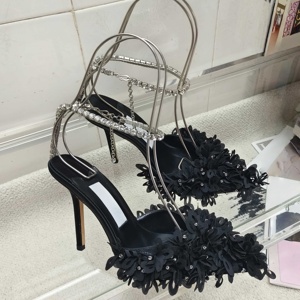Escarpins élégants et sexy pour femmes, de haute qualité, à talons hauts, avec nœud décoratif, finition satinée, tendance mode - Product Image 1
