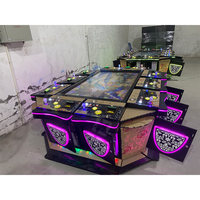 Table de jeu de pêche américaine de haute qualité, 86 pouces, pour 10 joueurs, avec armoire de jeu intégrée