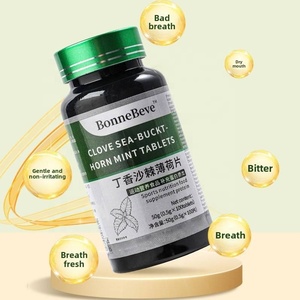 Comprimés <span class=keywords><strong>de</strong></span> menthe, <span class=keywords><strong>clou</strong></span> <span class=keywords><strong>de</strong></span> <span class=keywords><strong>girofle</strong></span> et argousier, texture dure, supplément alimentaire, bonbons <span class=keywords><strong>de</strong></span> qualité professionnelle, contre <span class=keywords><strong>la</strong></span> <span class=keywords><strong>mauvaise</strong></span> <span class=keywords><strong>haleine</strong></span>, en flacon. - Product Image 3