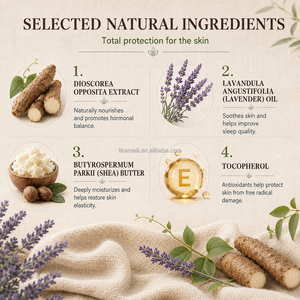 Crème <span class=keywords><strong>Visage</strong></span> Hydratante Intense à la Racine de Yam Sauvage pour Femmes, Formule Naturelle OEM Contre les Bouffées de Chaleur, Équilibre Hormonal, Soins de la Peau - Product Image 3