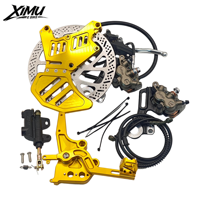 Kit de frein à disque arrière XIMU amélioré 240 mm en aluminium anodisé pour Light Bee, avec support double étrier