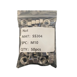 En stock – Kit de 100 écrous hexagonaux en acier inoxydable métriques, assortiment de fixations filetées, boîte de rangement - Product Image 1
