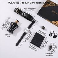 Kotak Hadiah Aksesoris Harian Pria Wisteria: Sabuk Kulit, Dompet, Jam Tangan, Kacamata Hitam, Parfum, Pulpen, Gantungan Kunci, Pembuka Botol