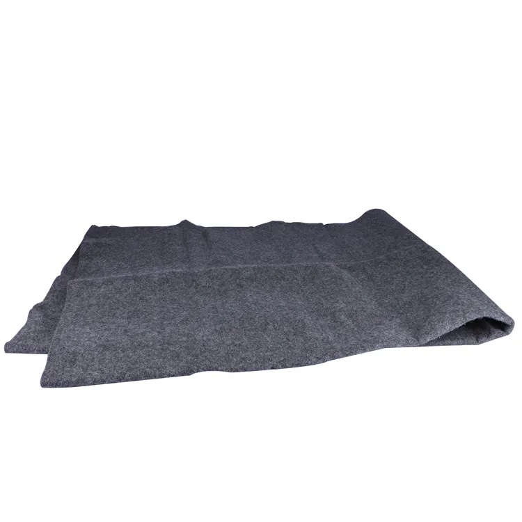 Großhandel wiederverwertetes Polyesterfilz grau schwarze Decken wiederverwertetes Rpet-Filz Recycling Picknick-Decke Hersteller
