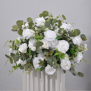 M-FB219 Wholesale artificial <b>silk</b> <b>flower</b> ball <b>flower</b> <b>arrangement</b> ball luxury rose table centerpiece for wedding decorations - Product Image 5