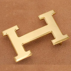 Shiwang-hebilla de cinturón de cobre de latón, Letras H personalizada con hebilla de cinturón, Z, S, G, para hombre