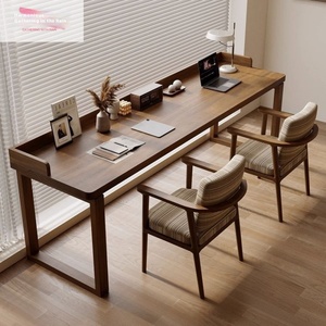 Escritorio Rectangular Moderno de Madera Maciza para Computadora, Ideal para Oficinas y Espacios de Trabajo en Casa, Disponible en Varios Tamaños - Product Image 4