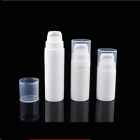 Flacon pompe sans air en plastique de 5 ml, 10 ml, 15 ml, 25 ml / Flacon vide sans air pour lotion / Flacon sans air en plastique de luxe pour huile cosmétique