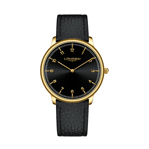 Montre à quartz pour homme, style minimaliste et professionnel, avec design ultra-fin à deux aiguilles et bracelet en cuir résistant à l'eau. - Product Image 3