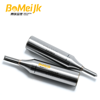 BoMeiJK Fraise droite TCT à 2 dents de haute précision avec queue de 1/2 pouce, outil de découpe de bois CNC ODM/OEM avec hélice à 45 degrés