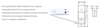 Bande lumineuse LED TIOSL avec capteur de mouvement et détection de lumière du jour 2-en-1, contrôle Bluetooth Mesh