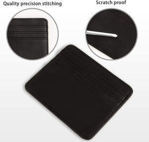 New biểu tượng tùy chỉnh PU da ID chủ thẻ tín dụng <span class=keywords><strong>RFID</strong></span> Chống từ chủ thẻ kinh doanh Ví - Product Image 5