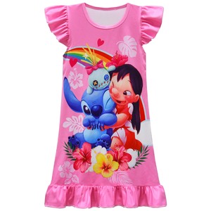 Vestito Estivo Casual Personalizzato per Ragazze, Pigiama a Maniche Corte con Motivo Anime <span class=keywords><strong>Minnie</strong></span>, Abito da Sera per Compleanno per Bambine - Product Image 5