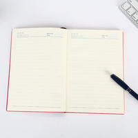 Agenda/Planificador Personalizado de Alta Calidad con Forro, Impreso, de Cuero PU, Diario Personalizado de Tapa Dura A5 con 100 Hojas y Logotipo