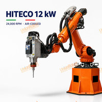 Robot de fraisage haute précision KUKA KR210 7 axes avec broche HITECO 12 kW pour le travail de précision