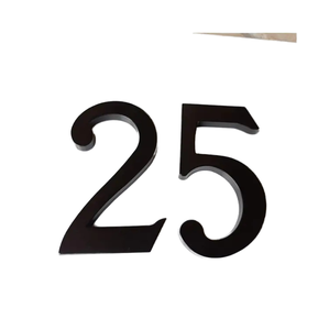 Silber und Messing Edelstahl Wandbehang Dekoration Alphabet Nummer Mode Hersteller Blech bearbeitung Artikel - Product Image 4