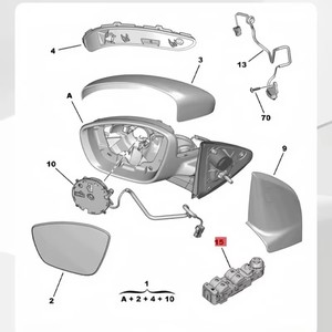Interrupteur de lève-vitre électrique de haute qualité 98086659D5 98025189ZD pour Peugeot 301 Citroën <span class=keywords><strong>C3</strong></span>-XR - Product Image 3