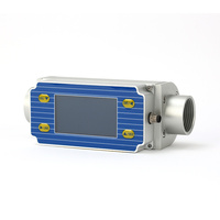 Débitmètre massique de gaz miniature 24VDC en alliage d'aluminium, sortie 4-20mA RS485, 2000NL/min, précision (1,5 + 0,5FS), OEM IP65 CE