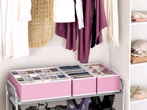 Wholesale 4pack Underwear <b>Drawer</b> Clothing Organizer Fabric Folding Wardrobe Organizer for Baby Clothes Bras - Product Image 6