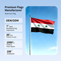 Drapeau syrien Gouli 90x150cm, impression sérigraphique, polyester écologique à séchage rapide, style rectangulaire, 3x5 pieds, sac OPP