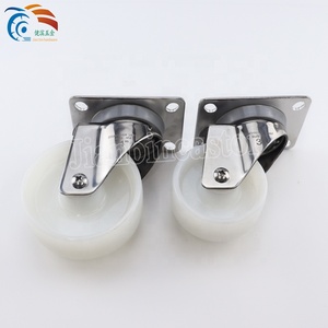 Europeu 3 "4" 5 "PA Placa De Aço Inoxidável Com Freio Rodízio Roda Base Placa 105*85mm Rodízios - Product Image 4