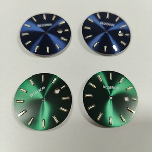<b>Watch</b> Dial Suppliers Custom Stainless Steel or Copper Dial <b>Watch</b> Accessories <b>Arabic</b> Hands Sunburst Luster <b>Watch</b> Dial Logo - Product Image 3