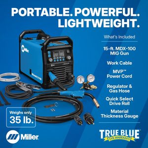 เครื่องเชื่อมมิลเลอร์มาติก 211 โปร MIG 120/240V แรงดันไฟฟ้าคู่ สำหรับเชื่อมเหล็กและอะลูมิเนียม - Product Image 3