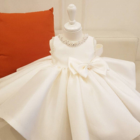 Robe pour filles de 2 à 13 ans, vente en gros, robes de fête pour bébés et enfants, robes pour petites filles avec nœud, robe de princesse blanche et bleu clair