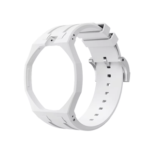Bracelet <span class=keywords><strong>de</strong></span> <span class=keywords><strong>montre</strong></span> mécanique intelligent <span class=keywords><strong>de</strong></span> remplacement classique, boîtier monobloc, lignes élégantes, compatible avec Ap & Swatch. - Product Image 2
