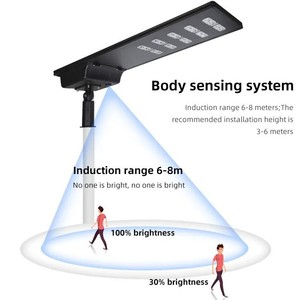 <b>Solar</b> <b>Street</b> <b>Light</b> 80-120W Aluminum Alloy Body Mono Si <b>Solar</b> Cell LED <b>Light</b> Source Wall Mount App Control - Product Image 3