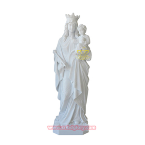 Escultura de San de mármol de estilo moderno hecha a medida estatua grande de San Charbel para Iglesia bautizo religioso diseño Assi Faraya - Product Image 3